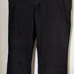 Ladies Chico's Black Platinum Jeans
